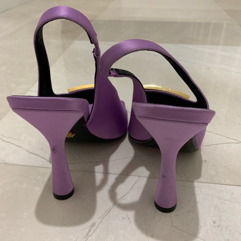 Versace Frame Slingback Sandal Size 37.5 - Picture 4 of 12